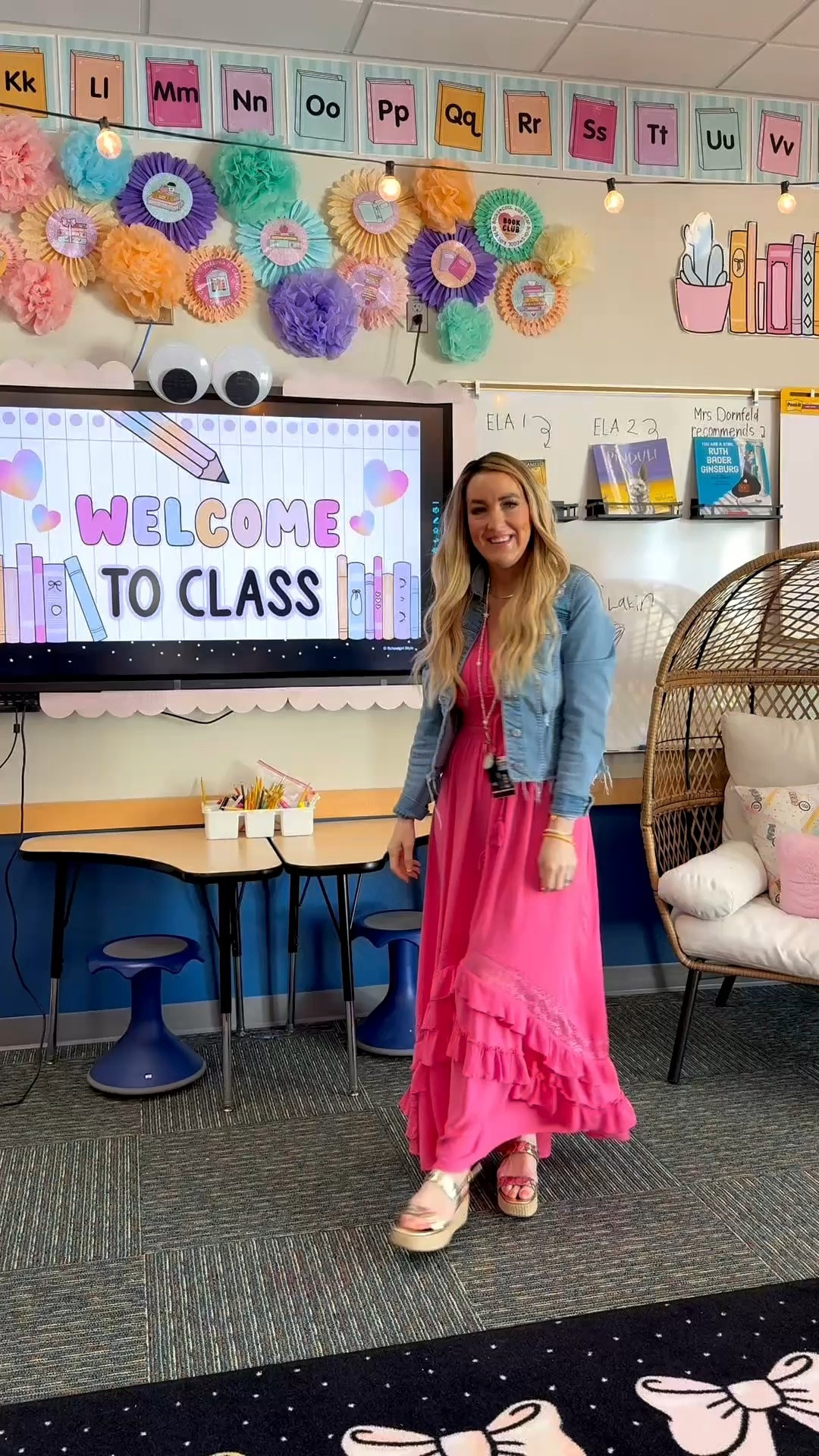 Obsessed doesn’t even begin to cover it! This hot pink maxi dress has it all - ruffles, lace, a cutie tied and no sleeves. Wearing a jean jacket because I’m a teacher lol, and some gold heels too. 

Teacher outfit, summer outfit, maxi dress, jean jacket, Pink Lily

#LTKootd #LTKmomlife #LTKOver40
