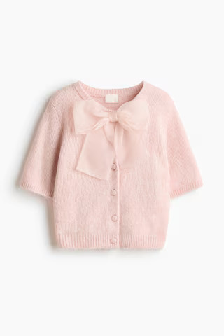 Bow-Detail Knit Cardigan | H&M (US + CA)