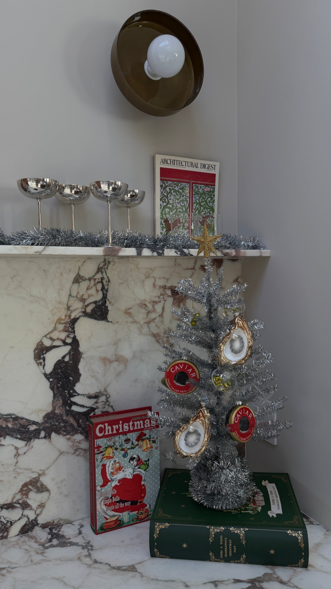 Mini Christmas Tree for bar area 

#LTKSeasonal #LTKHome #LTKHoliday