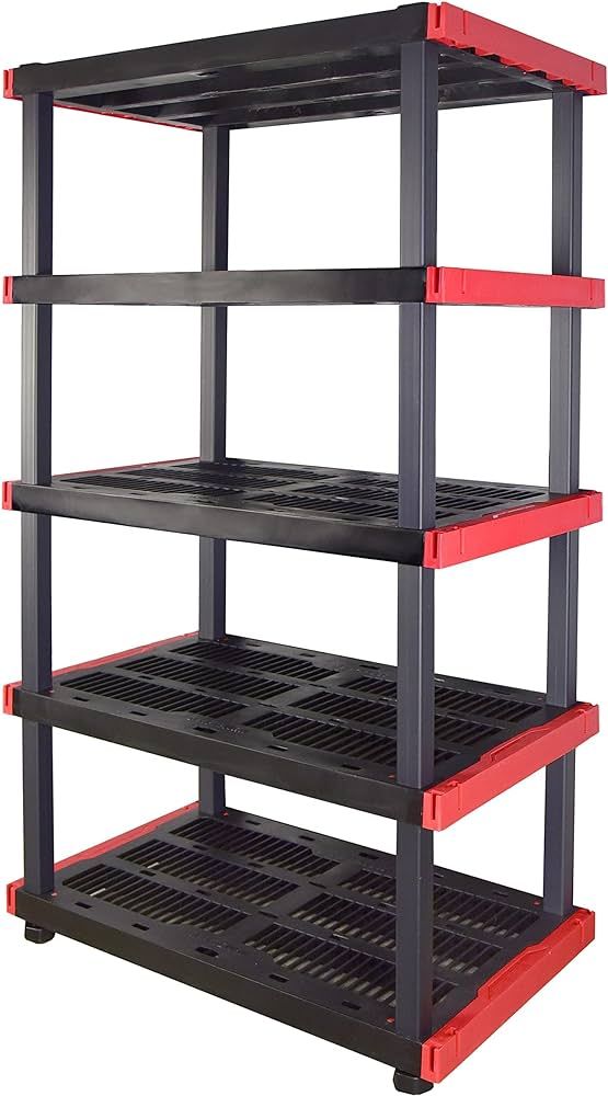 CX Craftsman, 5-Tier Highly Durable Storage Rack, 200lbs/shelf, (72.3”H x 40”W x 24”D), Int... | Amazon (US)