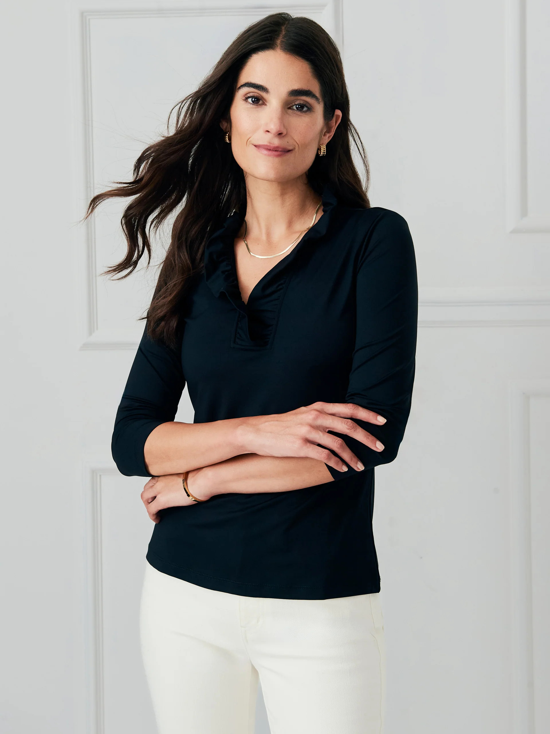 Durham Ruffle Top | J.McLaughlin