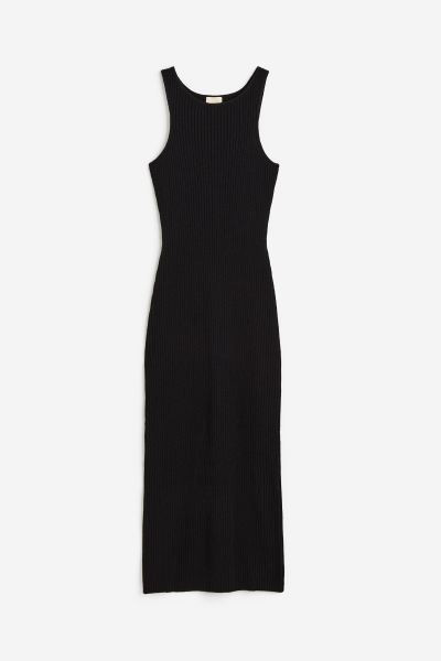 Rib-knit Silk-blend Dress | H&M (US + CA)
