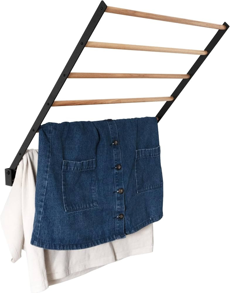 Wall Mounted Drying Rack \u2013 Foldable Laundry Drying Rack for Wall, Space Saving Clothes Dryin... | Amazon (US)