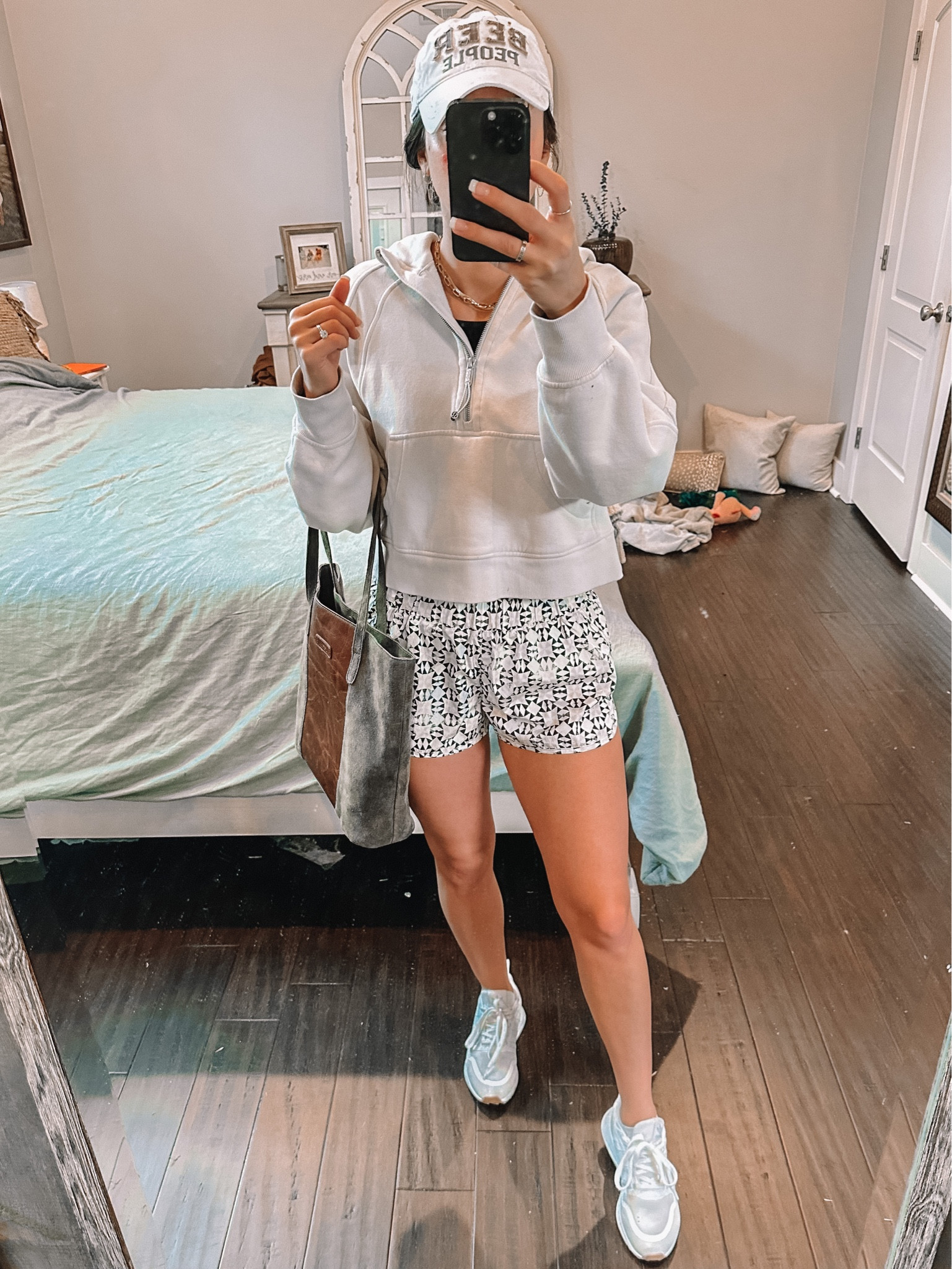 Sunday Errands Outfit! Idk why I waited so long before caving to these shorts! 

#LTKSeasonal #LTKunder50 #LTKstyletip