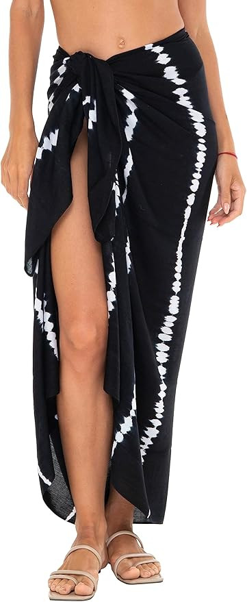 SHU-SHI Womens Sarong Pareo Cover Up Bathing suit Women Beach Wrap Long Pool Trip Resort Skirt | Amazon (CA)
