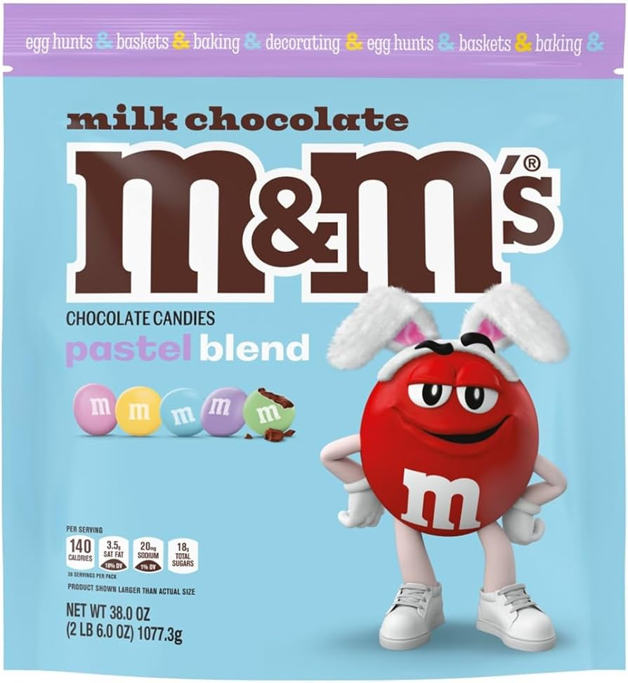 M&M'S Easter Milk Chocolate Candy, Party Size, 38 oz Bag | Amazon (US)