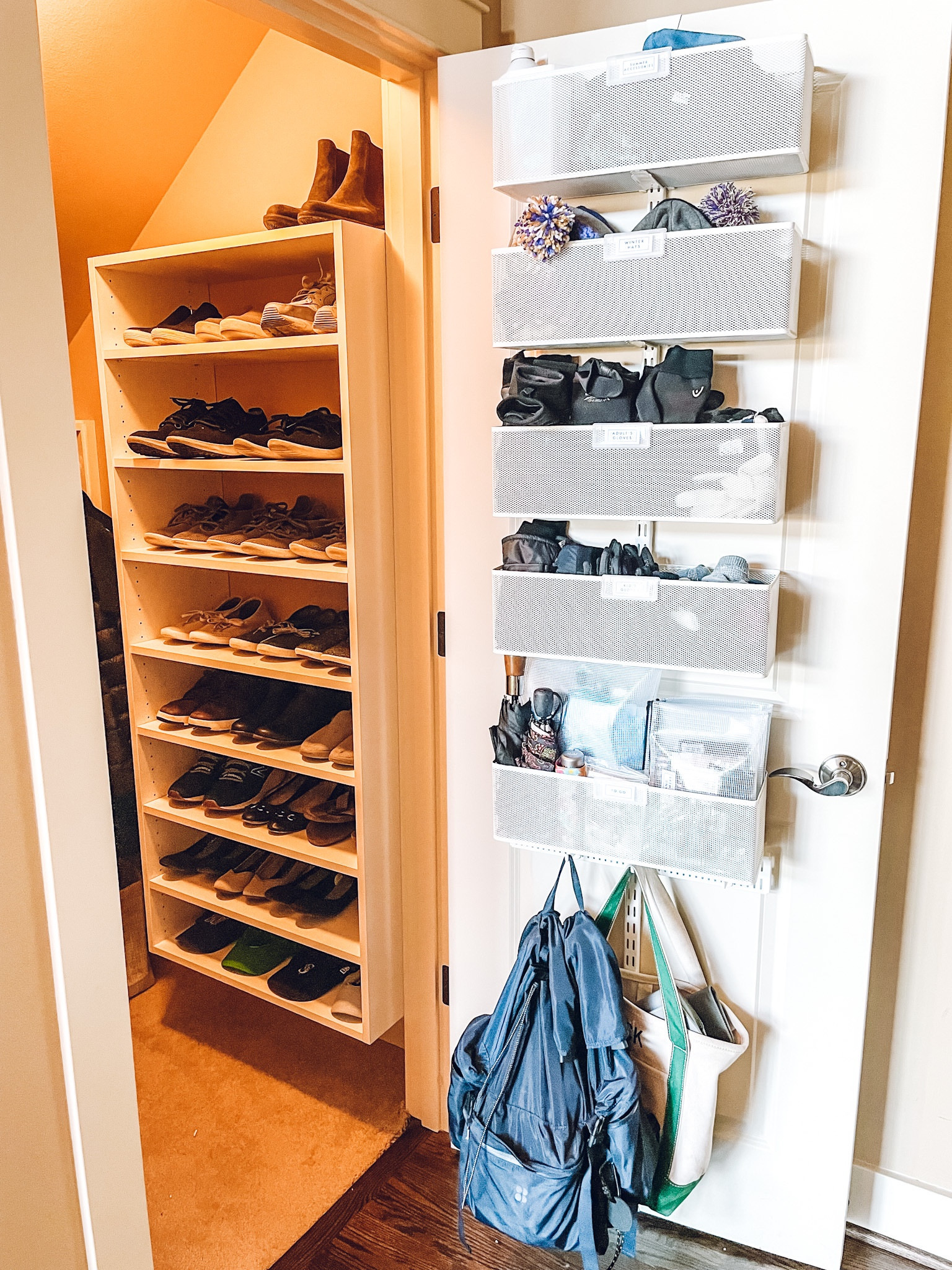 Entryway organization✨ Elfa Utility Large Mesh Over The Door Rack. Elfa Shelf Hooks. Nordstrom Veja Campo Sneaker. The Container Store Letter-Size Vinyl & Mesh Pouch Black. The Container Store Legal-Size Vinyl & Mesh Pouch Black. Elfa Classic Drawer Label Holders.

#LTKkids #LTKhome #LTKfamily