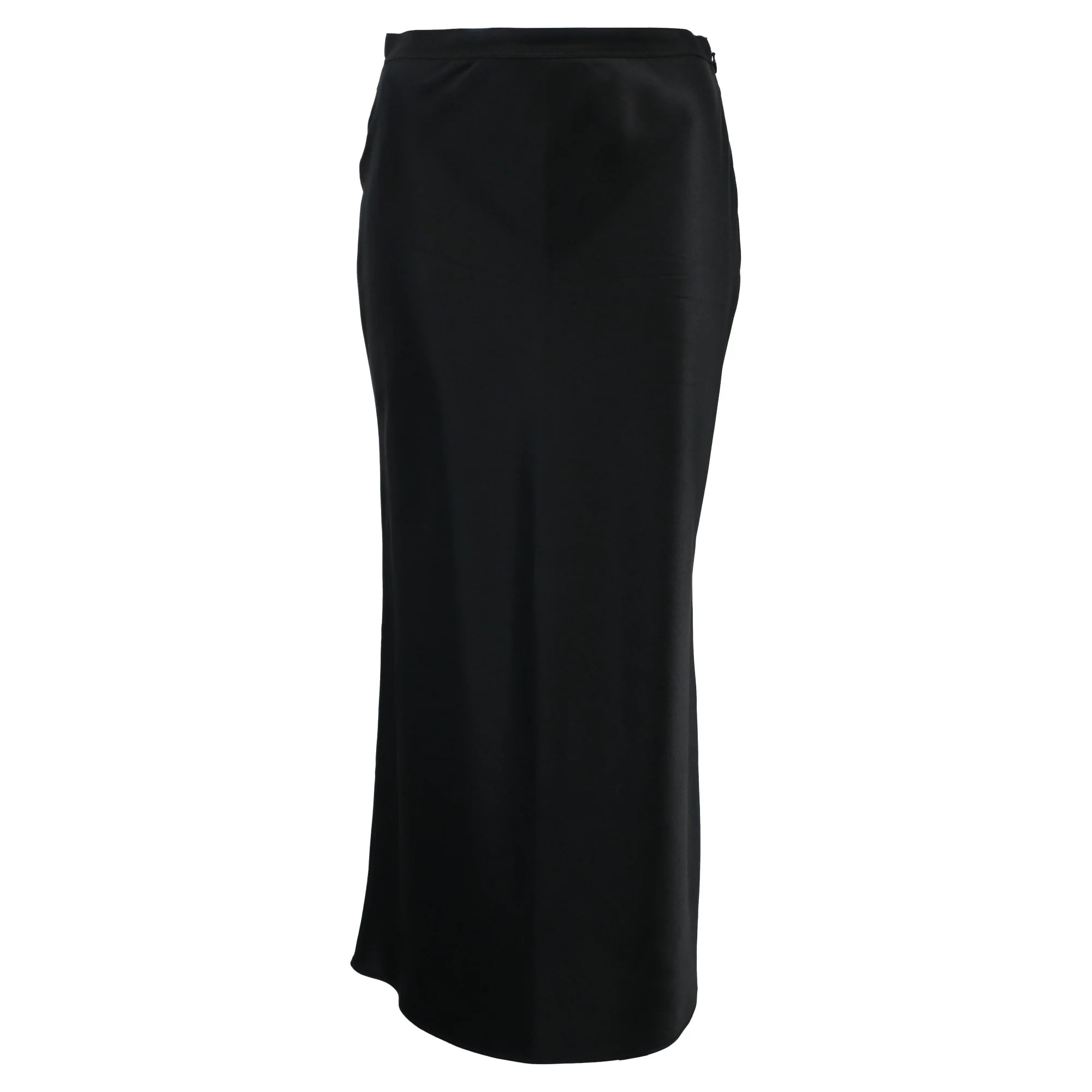 Joseph Midi Skirt in Black Silk | Shop Simon
