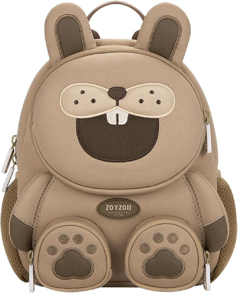 Zoy zoii Kids Backpack, Cute Bunny Preschool Mini Travel Bag Gift for Toddler Girls Boys Ages 3-6 | Amazon (US)