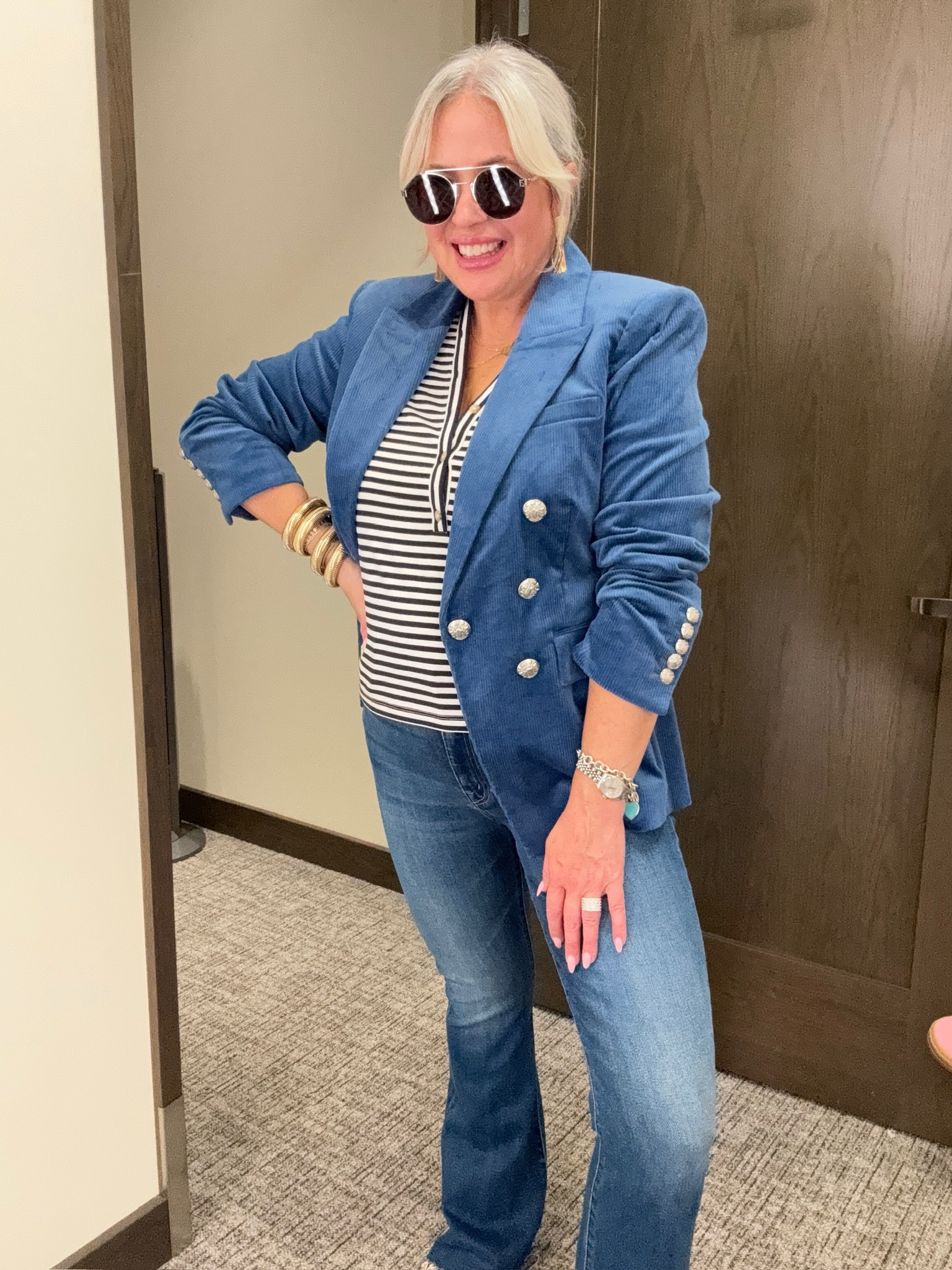 Nordstrom Anniversary Sale try on!
This velvet blazer is AMAZING! It’s a splurge, but such a good one! This striped top is a good basic for going into fall. 

#LTKxNSale #LTKSaleAlert #LTKSummerSales