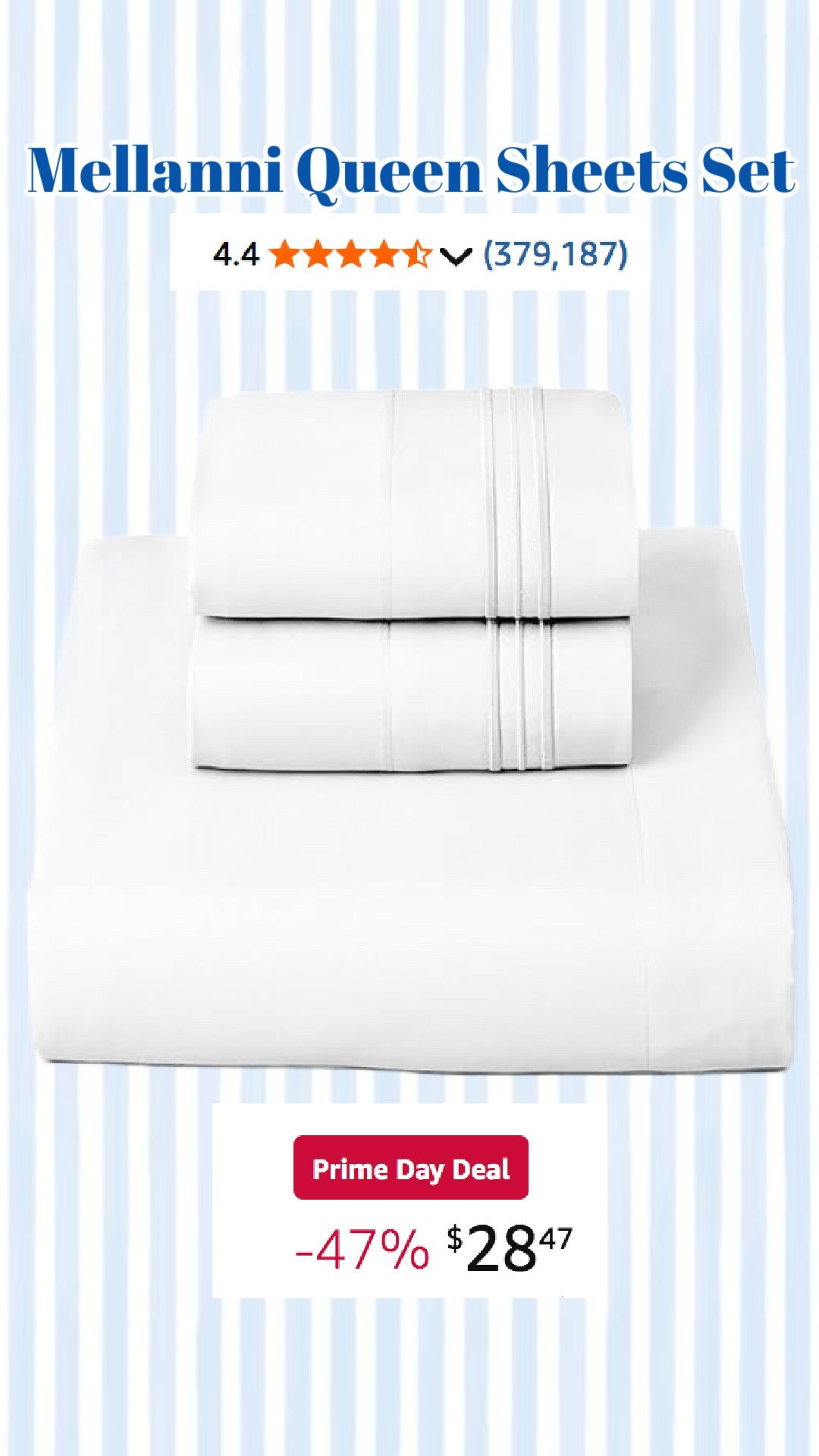 Our bed sheets are on major sale for prime day!

Amazon Prime Day Deals
Prime Day Finds
Prime Day Favorites
Prime Day Must Haves
Best Prime Day Deals
Prime Day Home Deals
Prime Day Fashion Finds
Prime Day Beauty Deals
Prime Day Kitchen Finds
Prime Day Organization Finds
Prime Day Travel Essentials
Prime Day Tech Deals
Prime Day Under $25
Prime Day Under $50
Prime Day Under $100
Amazon Best Sellers
Amazon Favorites
Amazon Must Haves
Amazon Home Finds
Amazon Fashion Finds
Amazon Beauty Favo

#LTKootd #LTKHome #LTKSaleAlert
