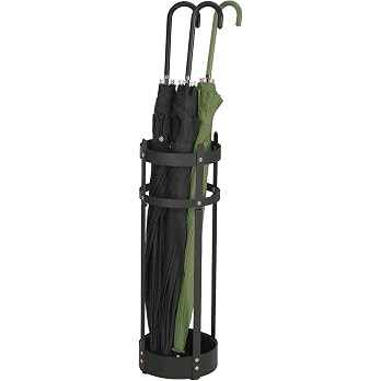SONGMICS Umbrella Stand, Steel Round Umbrella Holder Rack, 6.9 x 6.9 x 19.3 Inches, with Detachab... | Amazon (US)