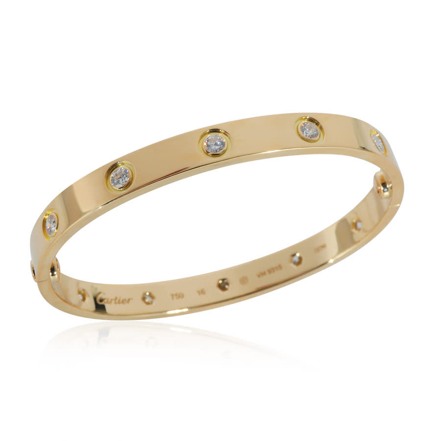 Pre-Owned Cartier Love Diamond Bracelet in 18K Yellow Gold 0.96 CTW | Jomashop.com & JomaDeals.com