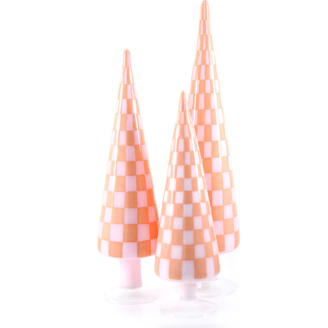 Checker Tree Set, Coral | Maisonette