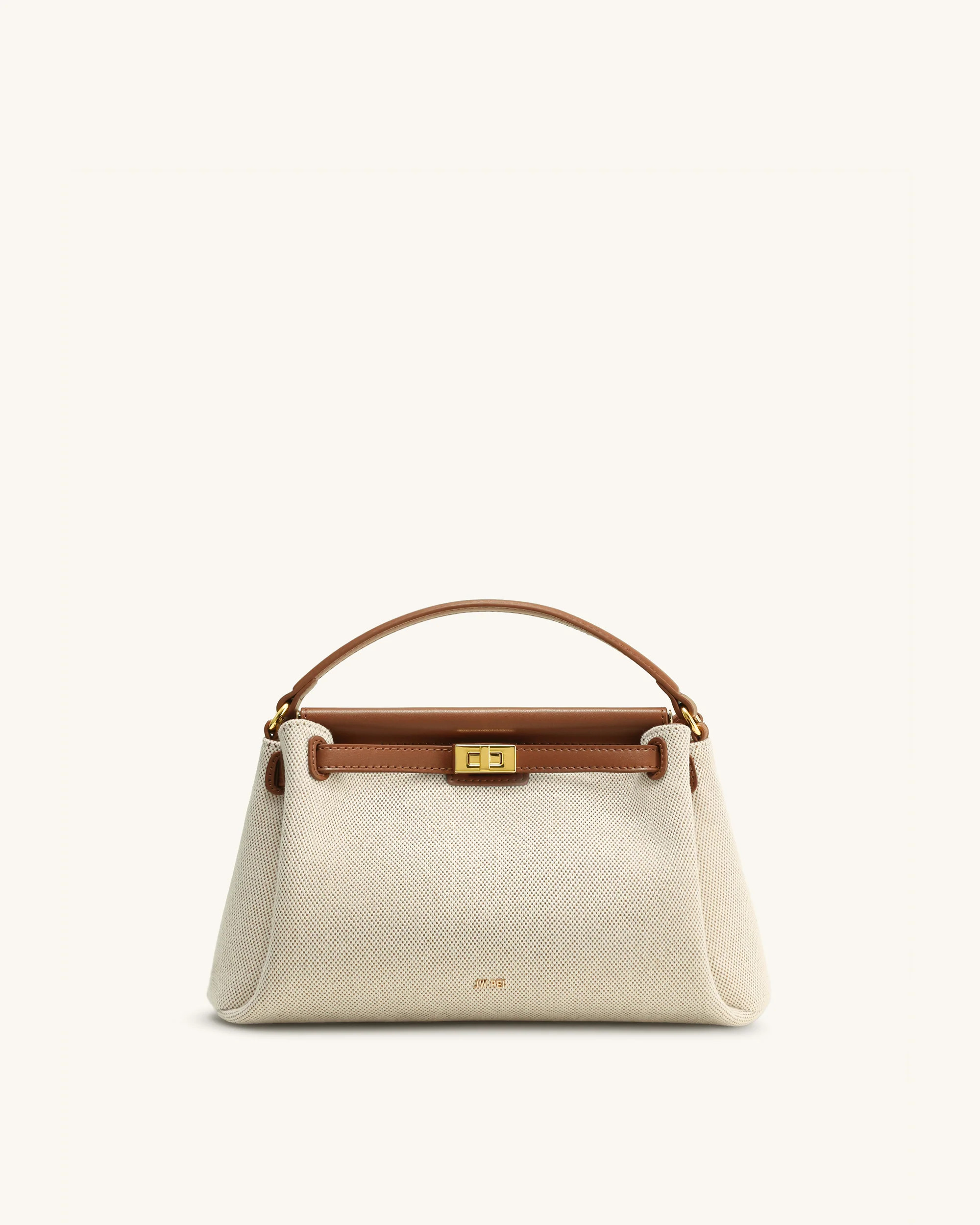 Carmen Top Handle Bag - Brown Canvas | JW PEI US