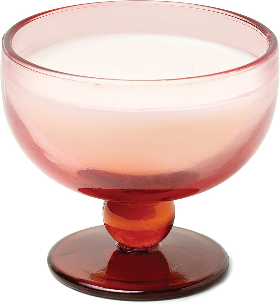 Paddywax Scented Candles Vintage Glass Aura Collection Soy Wax Blend 2-Wick Candle, 6-Ounce, Saff... | Amazon (US)