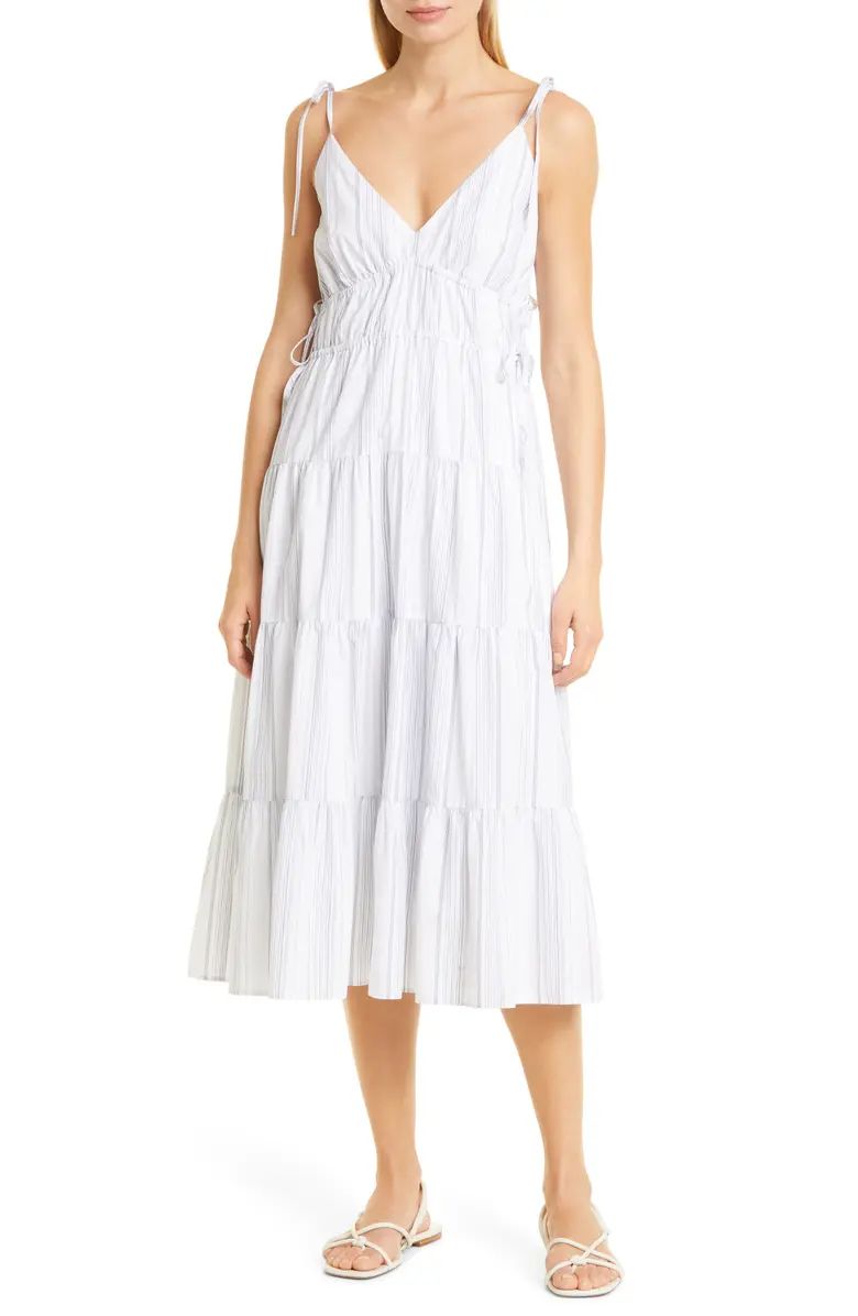 Rails Julia Tie Strap Stripe Organic Cotton Blend Dress | Nordstrom | Nordstrom
