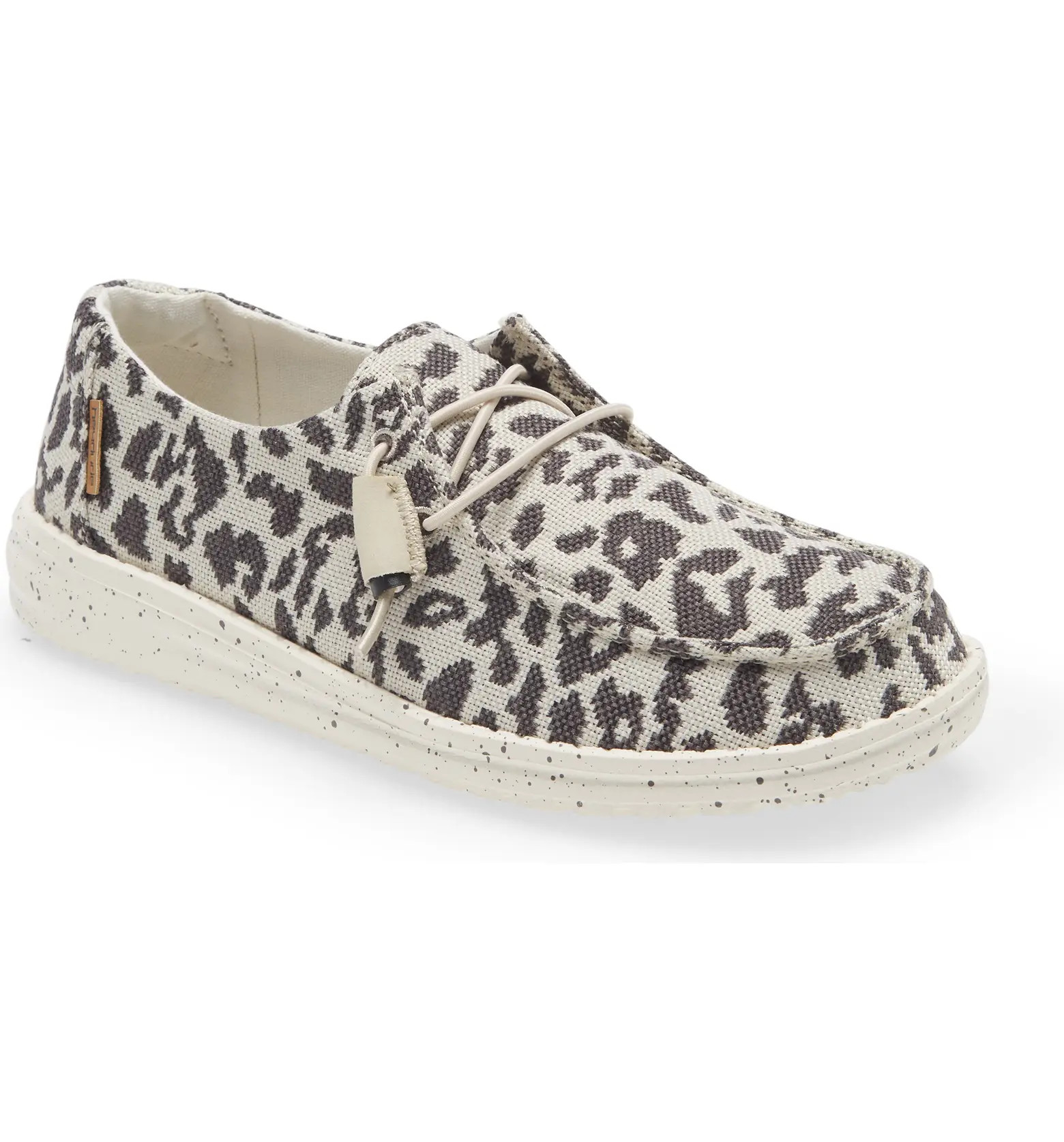 Hey Dude Wendy Woven Cheetah Boat Shoe | Nordstrom | Nordstrom