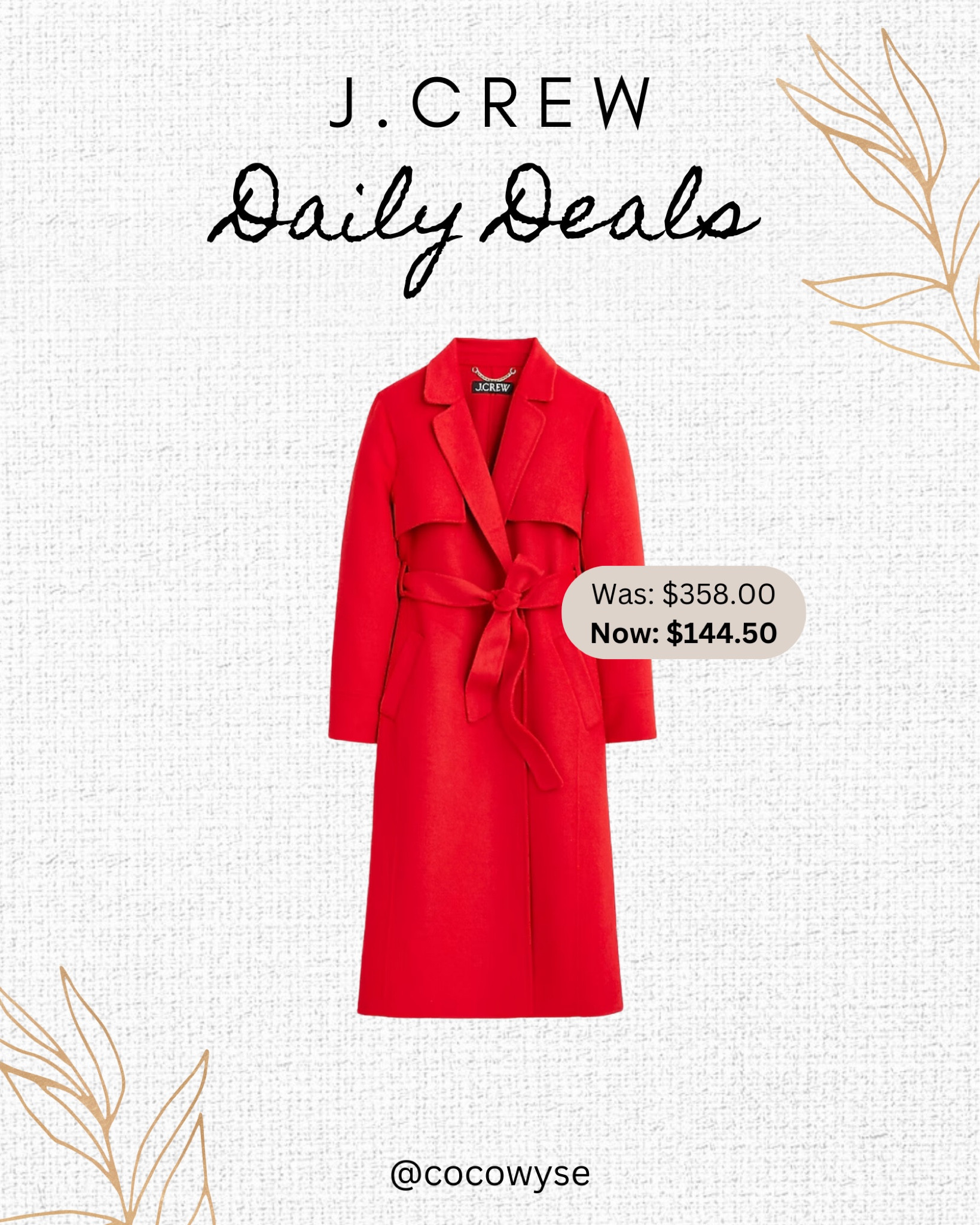Daily Deal from J.Crew!

#LTKSeasonal #LTKCyberWeek #LTKHolidaySale