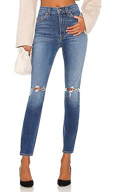 GRLFRND Kendall High Rise Stretch Skinny in Central Park from Revolve.com | Revolve Clothing (Global)