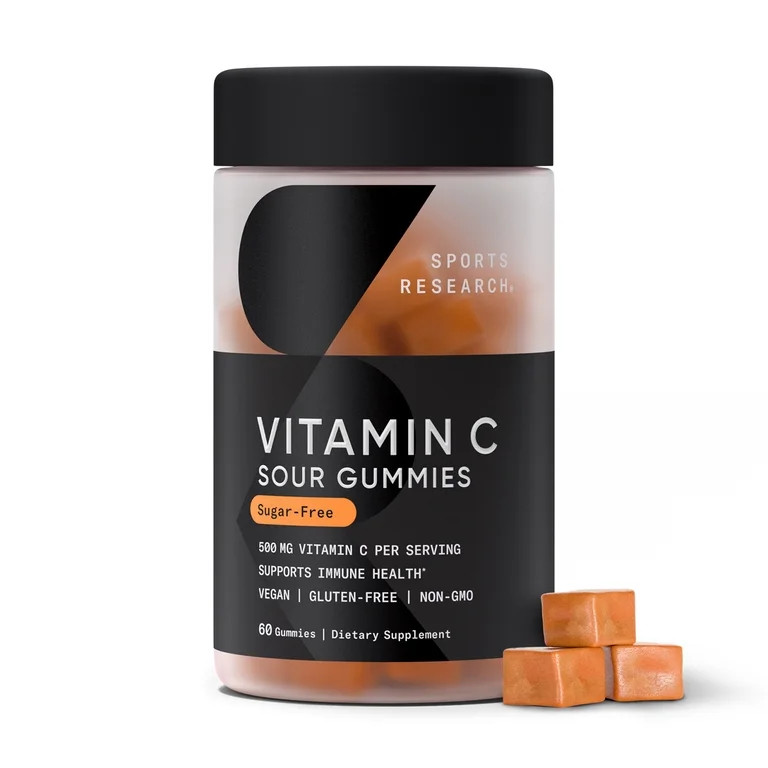 Sports Research Vitamin C, Natural Orange, 60 Gummies | Walmart (US)