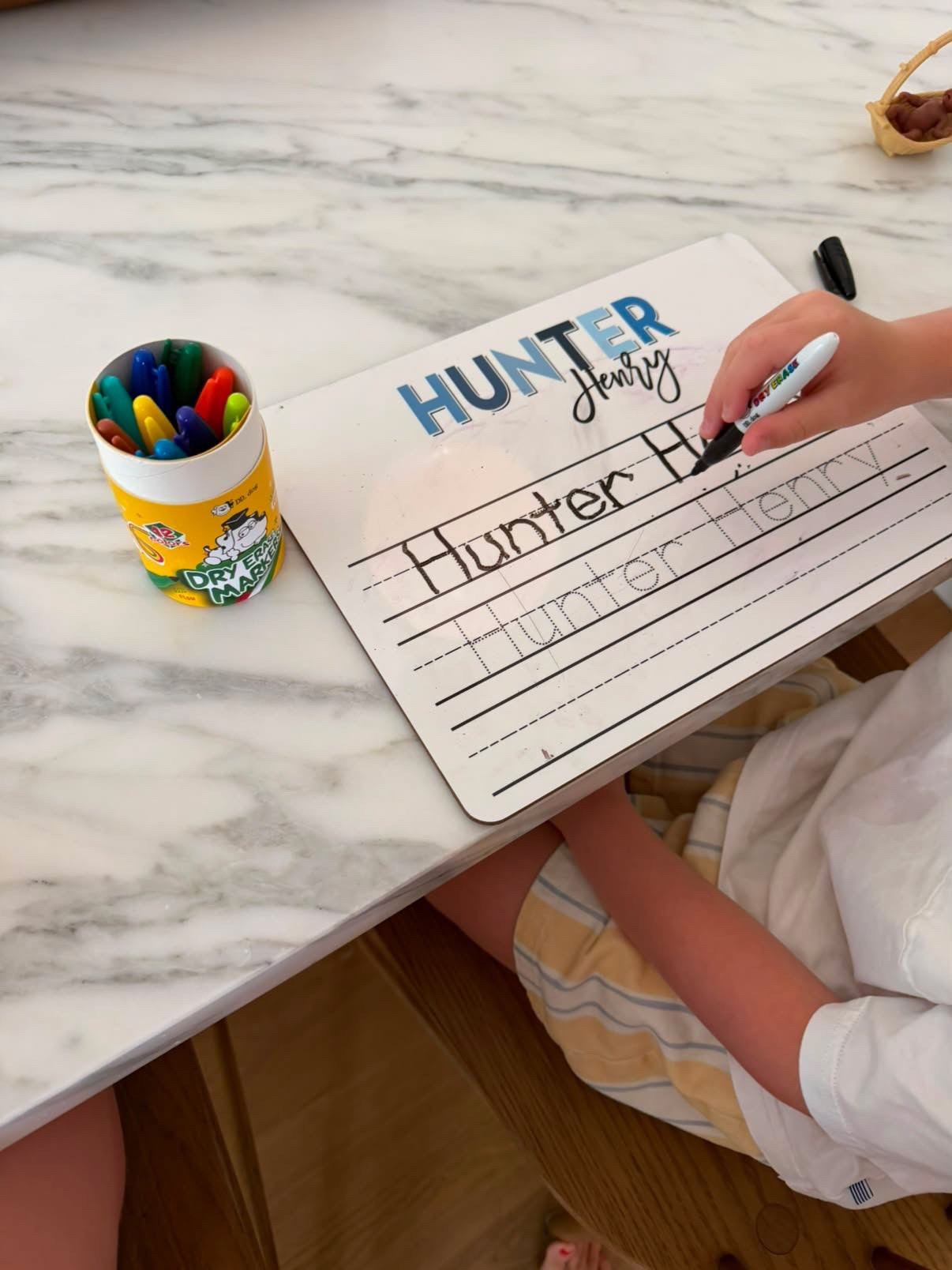$20 personalized name tracing board & dry erase markers that are the perfect petite size for little
hands

#LTKmomlife #LTKKids #LTKHome