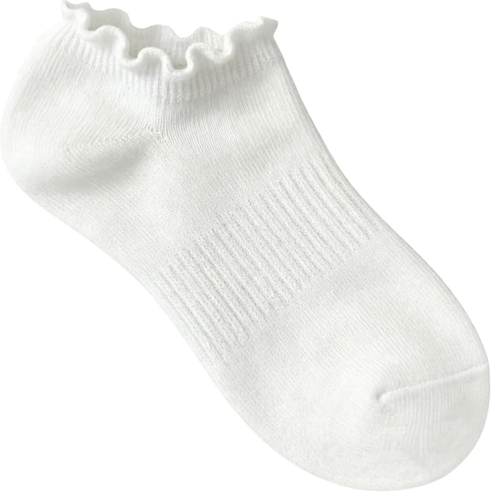6 Pairs No Show Socks for Women Ruffle Socks Cute Ankle Socks | Amazon (US)