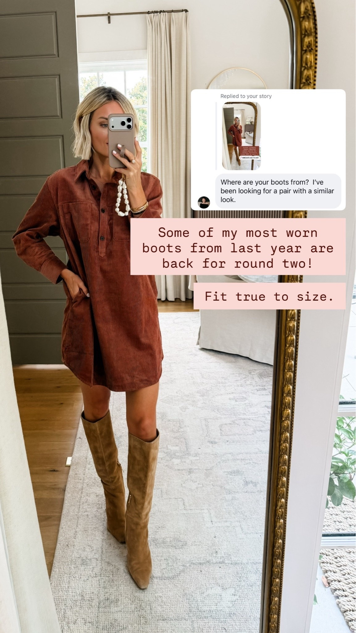 These are some of my favorite boots and this dress paired with it is so good!

Loverly grey, old navy suede dress, affordable fall outfits, transitional fashion finds

#LTKSeasonal #LTKootd