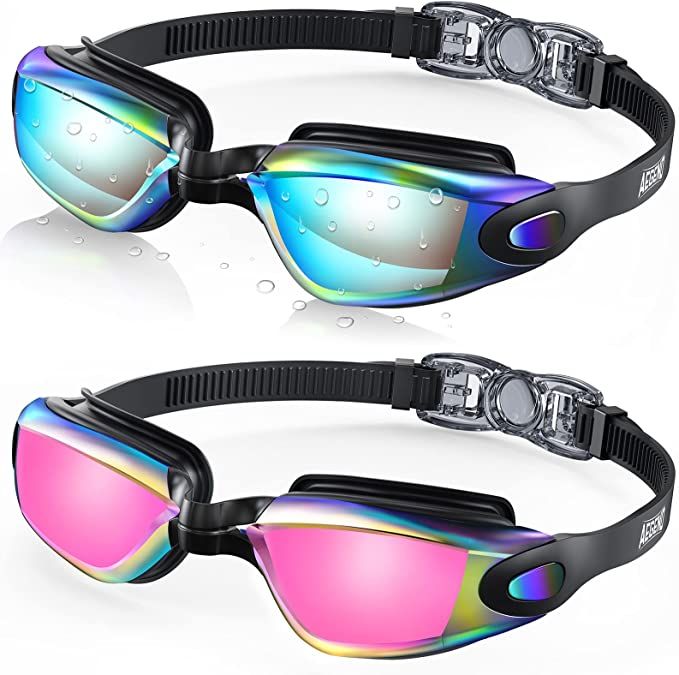 Aegend Swim Goggles, 2 Pack Swimming Goggles No Leaking Adult Men Women Youth | Amazon (US)