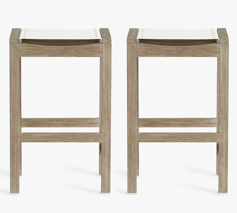 Indio FSC® Eucalyptus & Mesh Bar & Counter Stools, Sets of 2 | Pottery Barn (US)