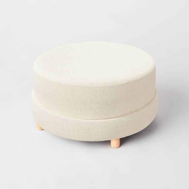 Wilmington Upholstered Round Ottoman - Threshold™ designed with Studio McGee | Target