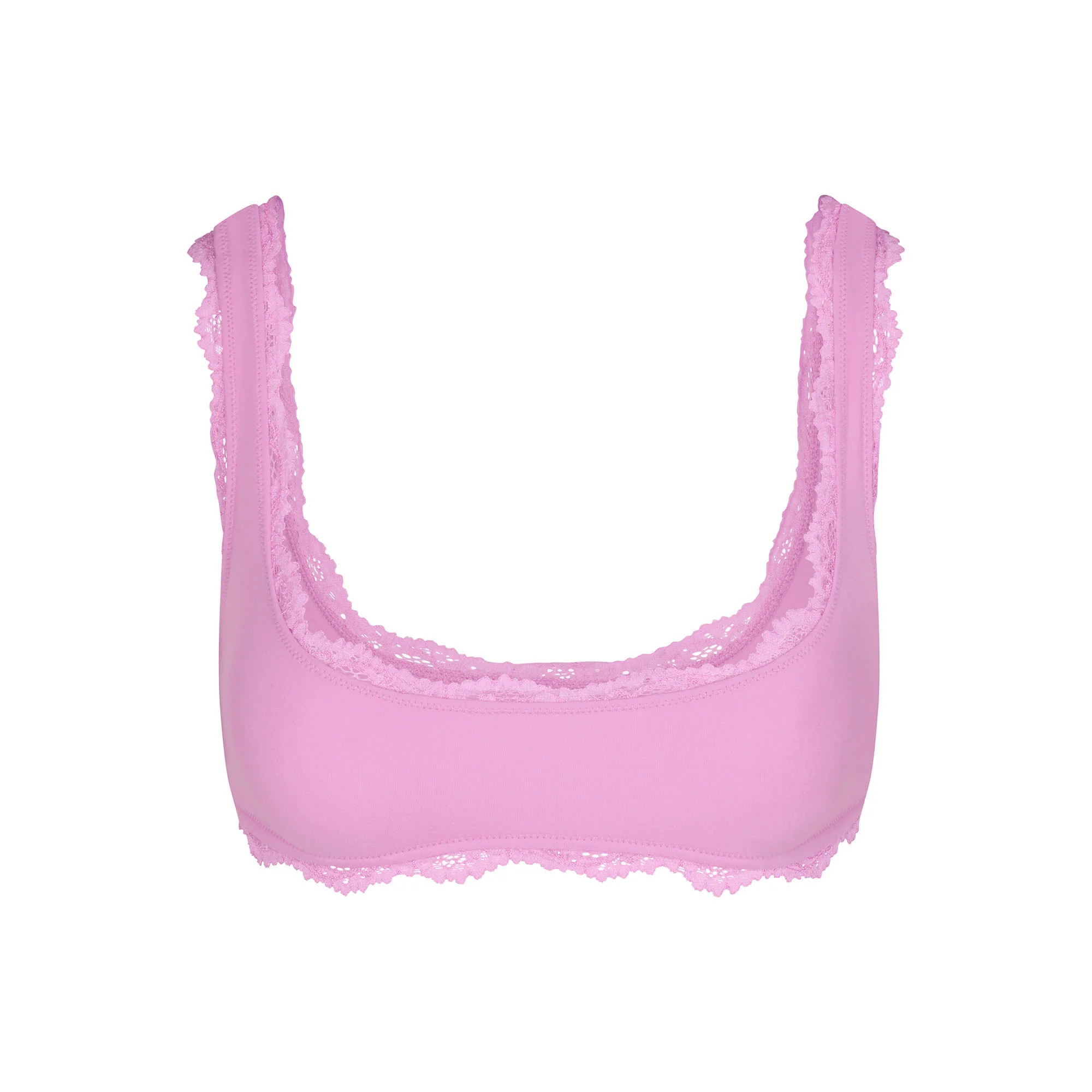 FITS EVERYBODY LACE SQUARE NECK BRALETTE | PETAL | SKIMS (US)