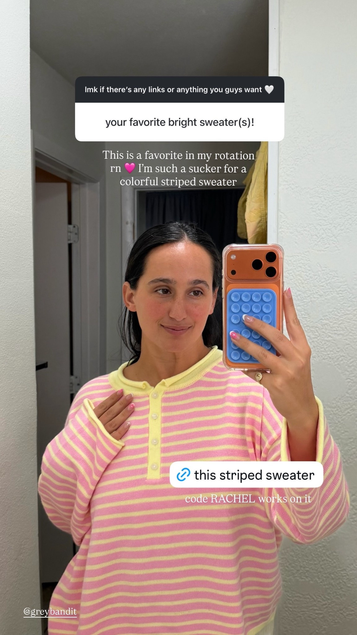 my fav bright sweaters 🩷✨ #sweater #colorful #stripes 

#LTKgrwm #LTKmomlife #LTKootd