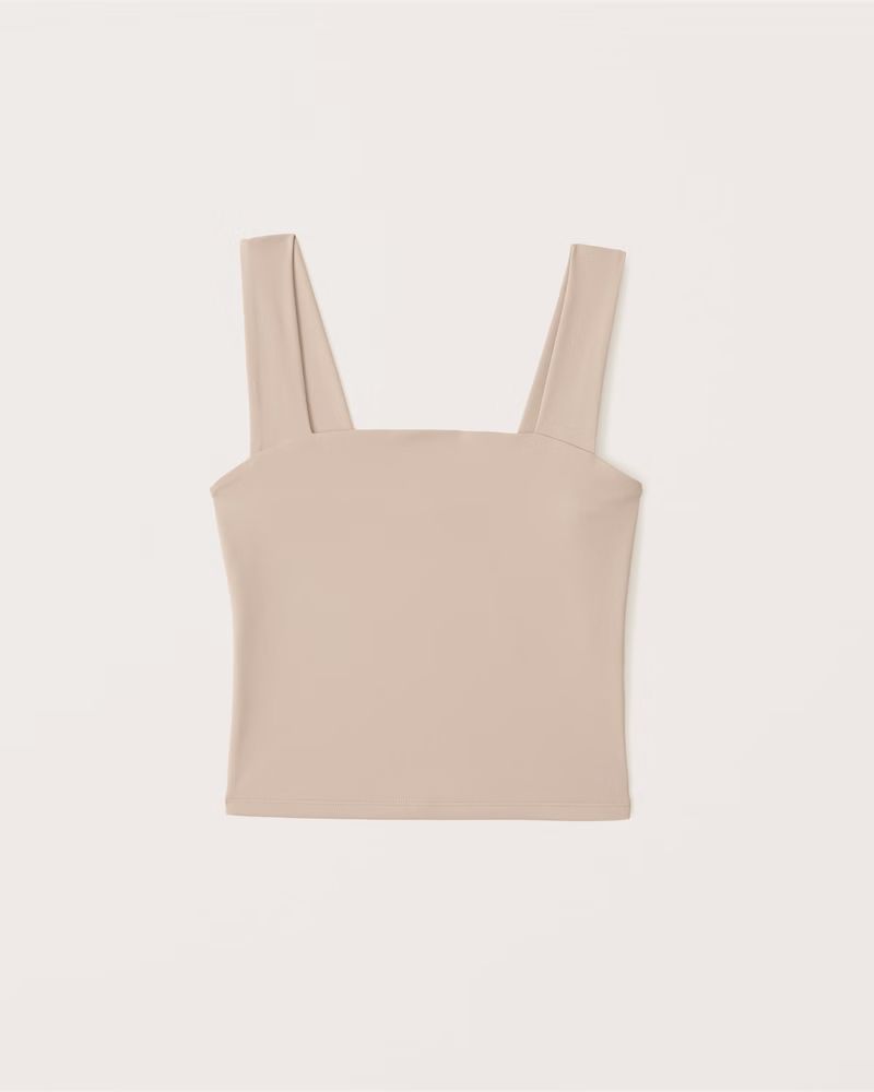 Women's Double-Layered Seamless Squareneck Tank | Women's Tops | Abercrombie.com | Abercrombie & Fitch (US)
