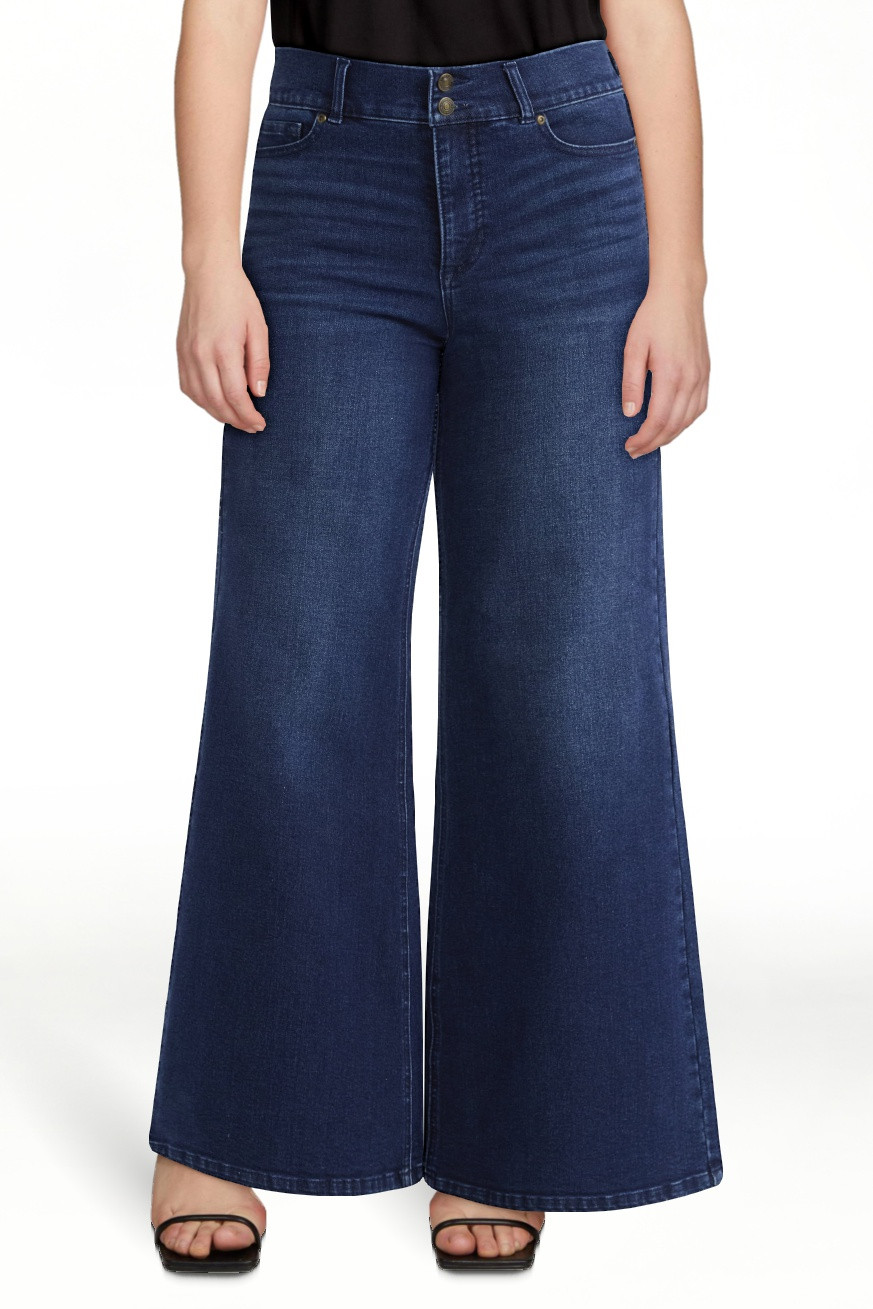 Sofia by Sofia Vergara Women's and Women's Plus Margot Wide Leg High Rise Jeans, 30.5" and 32.5" ... | Walmart (US)