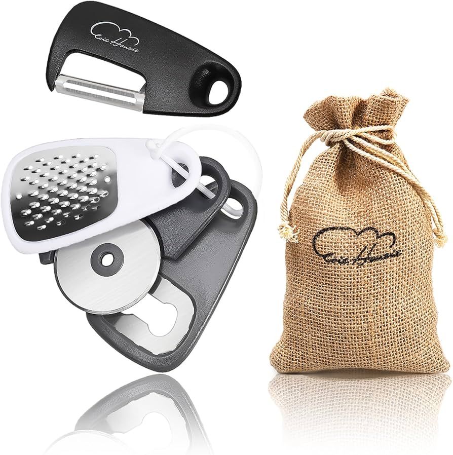 5 Pieces Kitchen Gadgets Set - Space Saving Cooking Tools Accessories Cheese Chocolate Grater, Fr... | Amazon (US)
