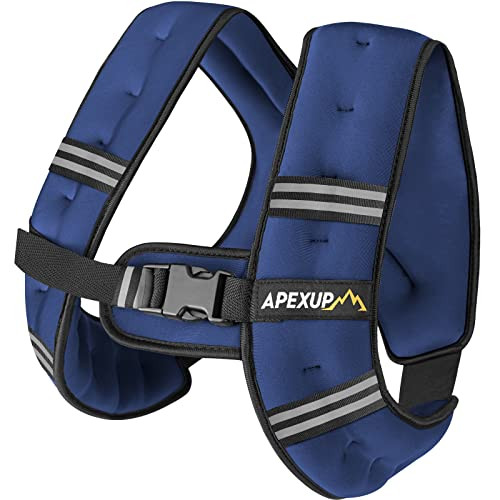 APEXUP Weighted Vest Men 5lbs/10lbs/15lbs/20lbs/25lbs/30lbs Weights with Reflective Stripe, Weigh... | Amazon (US)