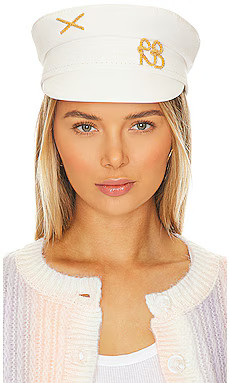 Ruslan Baginskiy Baker Boy Cap in Ivory from Revolve.com | Revolve Clothing (Global)