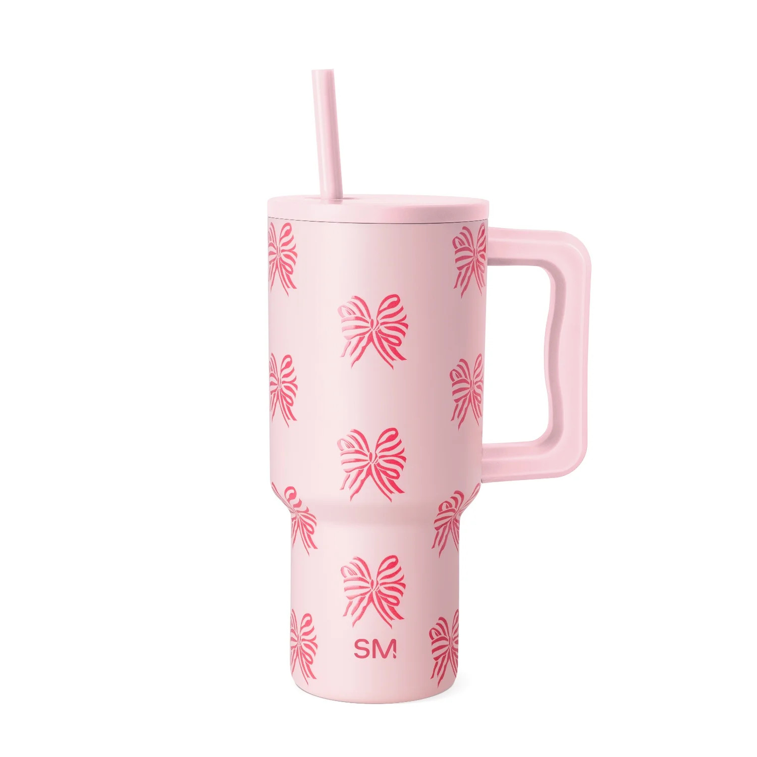 Simple Modern 30 fl oz Insulated Stainless Steel Trek Tumbler with Straw Lid | Holiday Ribbons | Walmart (US)