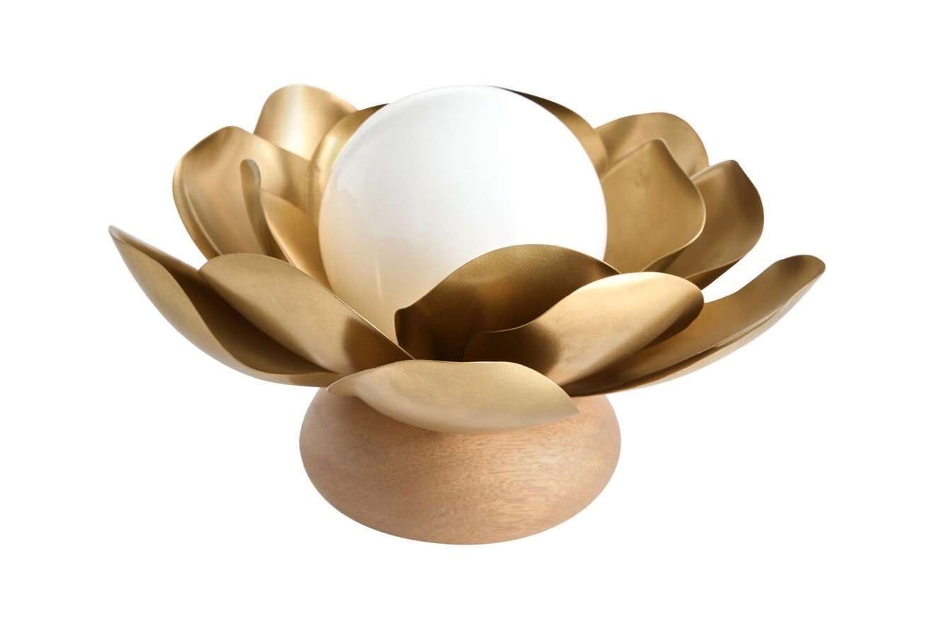 Gold Metal and Wood Lotus Flower Shaped LED Accent Lamp

#LTKSaleAlert #LTKHome #LTKMothersDay