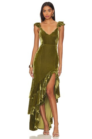Tularosa Camille Gown in Deep Green from Revolve.com | Revolve Clothing (Global)
