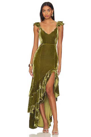 Tularosa Camille Gown in Deep Green from Revolve.com | Revolve Clothing (Global)