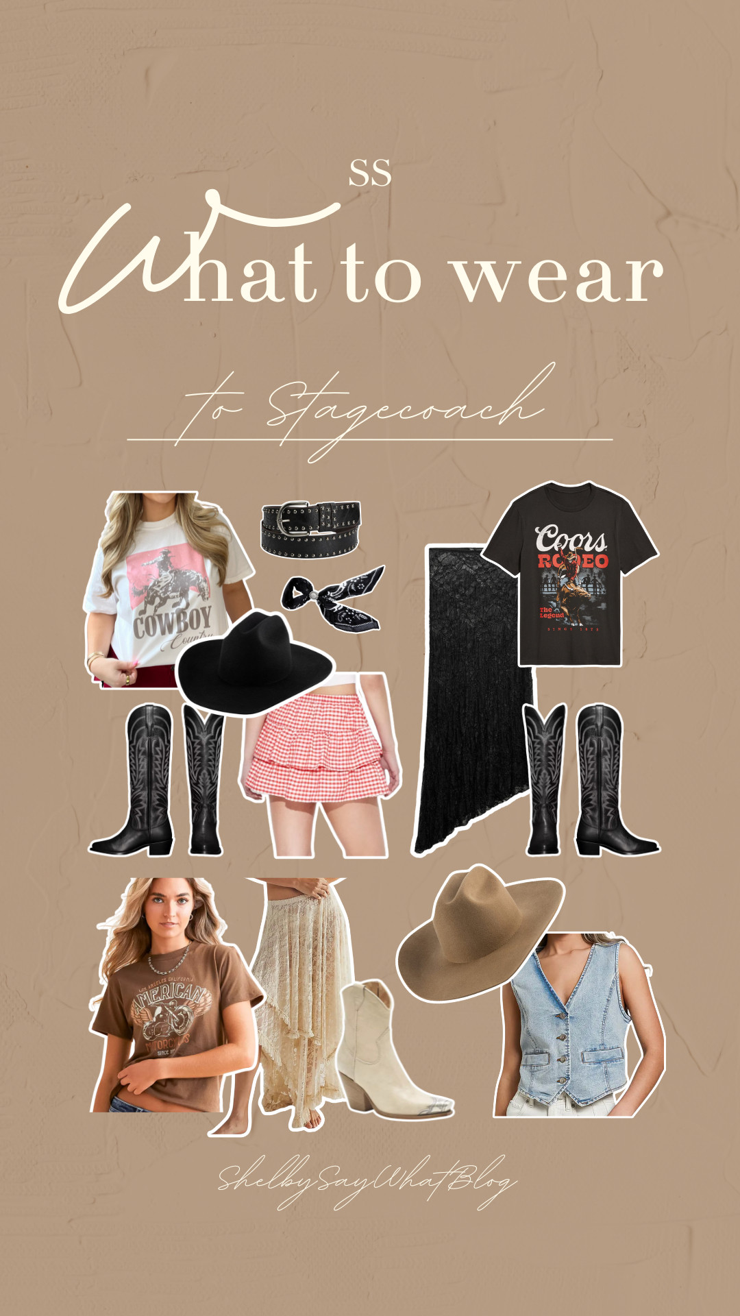 Midsize Stagecoach Outfit Ideas

Bandana Scarf is from Idyllwind, but I linked a similar one from amazon.

Lace skirts are from Free People (cream) and Zara (black) but I linked similar ones! I have both the amazon one and the free people one and they are exactly the same.  

 Country Concert Outfit 

#LTKFestival #LTKStyleTip #LTKMidsize