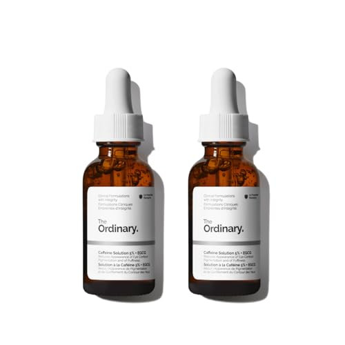 The Ordinary Caffeine Solution 5% + EGCG, Depuffing Eye Serum for Dark Circles and Tired Eyes, 1 Fl Oz (Pack of 2) | Amazon (US)