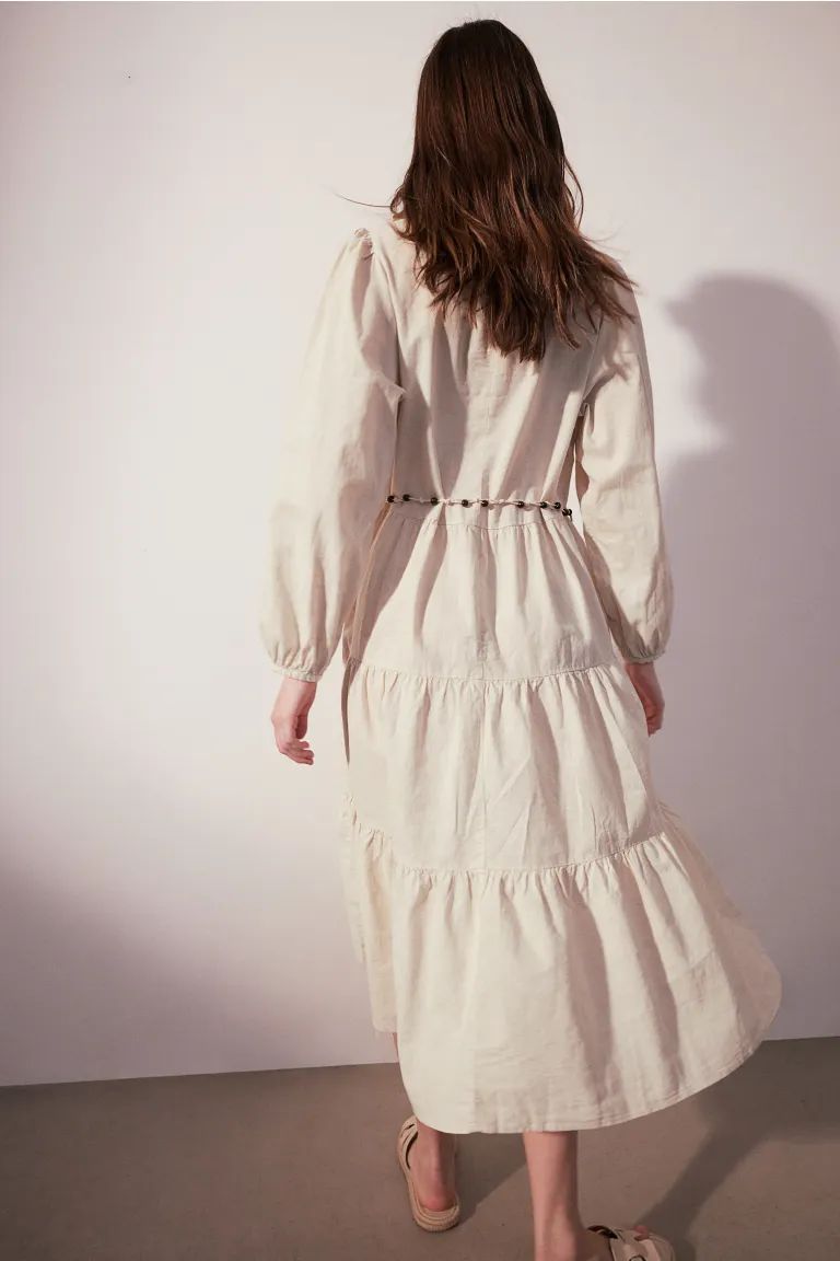 Tiered Linen-blend Dress | H&M (US + CA)