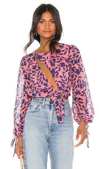 X REVOLVE Ali Top in Pink Floral | Revolve Clothing (Global)