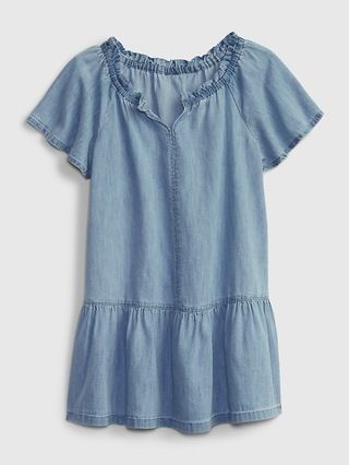 Toddler Tiered Denim Dress with Washwell | Gap (US)