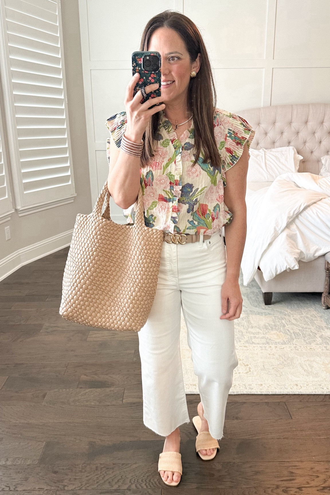 Found blouse in stock and my favorite new high waist wide leg white / cream ish denim jeans 
TTS


#LTKSeasonal #LTKFindsUnder100 #LTKOver40