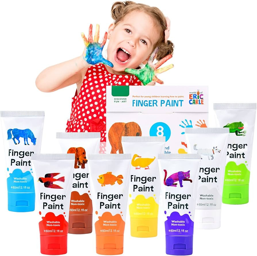 XIANGZI Finger Paints For Toddlers Non Toxic,Washable Finger Paint Set For Kids,Art Supplies For ... | Amazon (US)