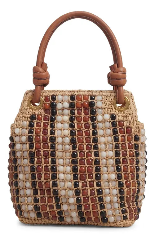Veronica Beard Small Slouch Beaded Bag in Hazelwood Multi at Nordstrom | Nordstrom